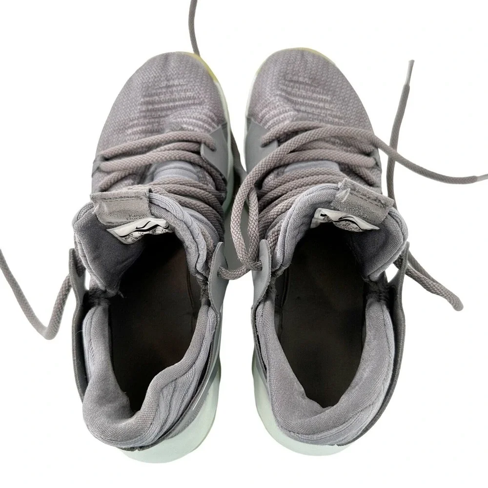 NIKE Zoom Kevin Durant Sneakers KD Cool Gray Mint Green‎ 6.5Y Youth Basketball